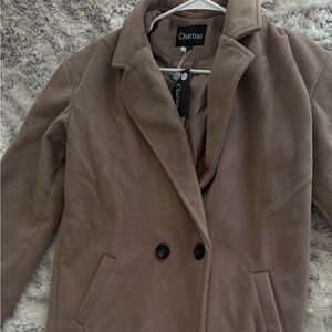 Chartou Women's Tan Trench Coat